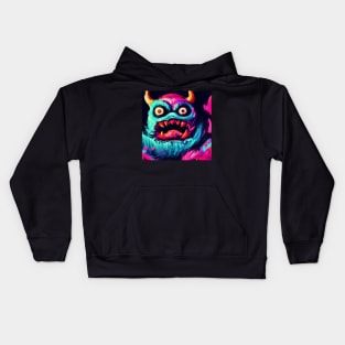 Japanese Monster Painting Kids Hoodie